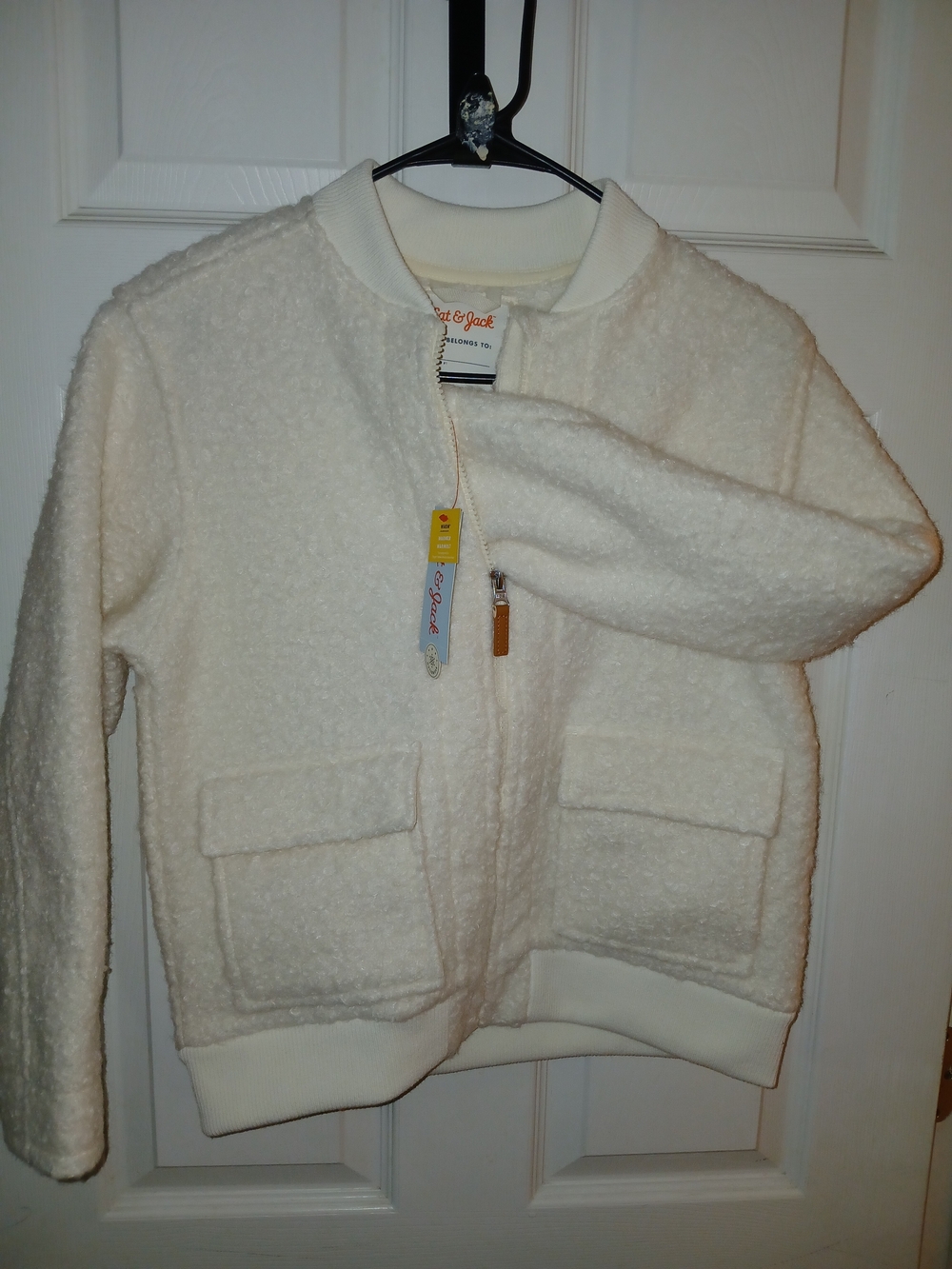 Cat And Jack Girls Sherpa Bomber Jacket